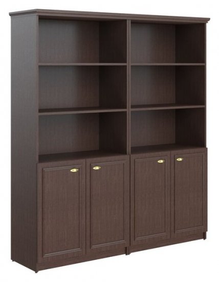 Шкаф высокий 2-х секционный с малыми дверьми