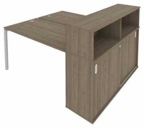 Рабочая станция с опорным шкафом-купе