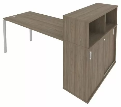 Рабочая станция с опорным шкафом-купе