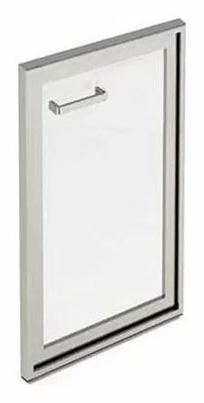 Дверь стеклянная в МДФ-рамке правая