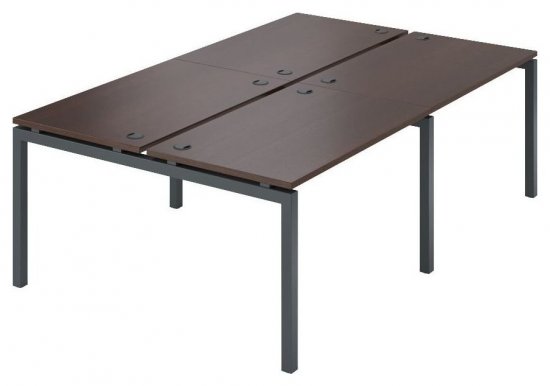 Стол переговорный двойной на металлокаркасе