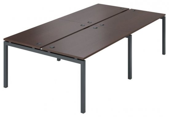 Стол переговорный двойной на металлокаркасе