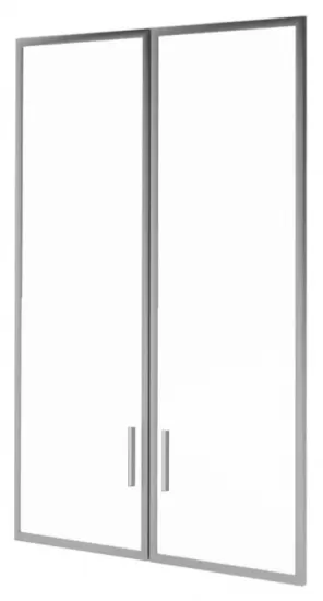 Двери стеклянные в раме