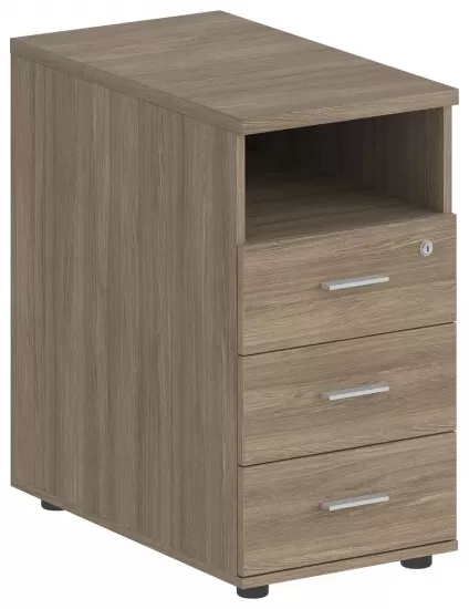 Тумба приставная с 3 ящ. и нишей (БЕЗ ТОПА)