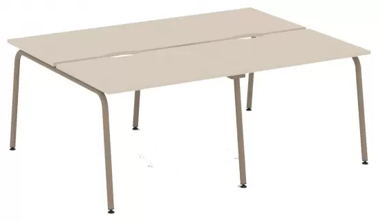 Рабочая станция с вырезом на круглой трубе